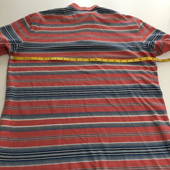 Polo Ralph Lauren Mens Large Short Sleeve Polo Shirt Striped - Picture 7 of 8